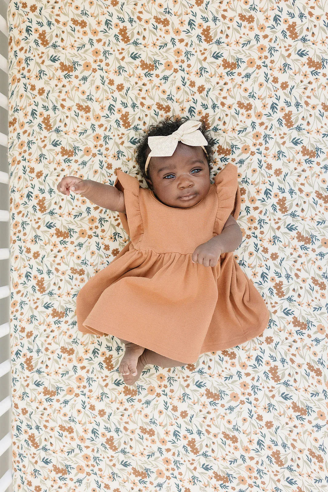 Harvest Floral Muslin Crib Sheet - BIG FRENCHIES