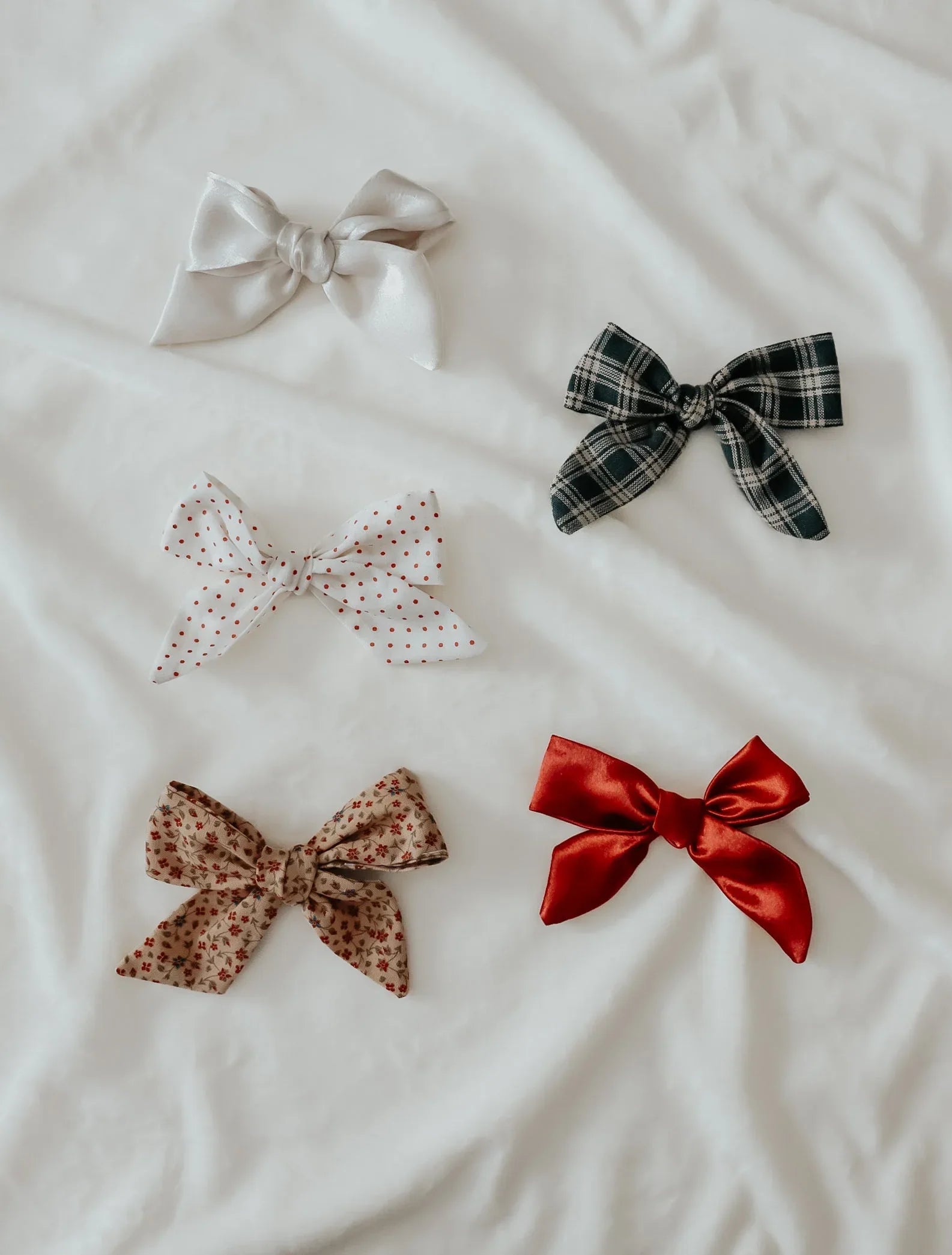 Ruby Bow Clips - BIG FRENCHIES