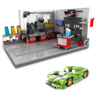 Building Block Garage Car Toys - # BOT&G53710008 - BIG FRENCHIES