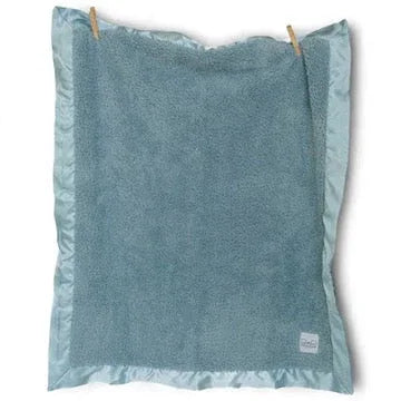 Classic Satin Border Blanket - Powder Blue - BIG FRENCHIES