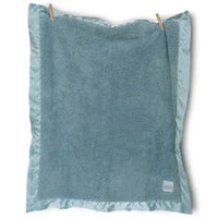 Classic Satin Border Blanket - Powder Blue - BIG FRENCHIES
