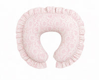 Pink Chinoiserie Ruffle Nursing Pillow Cover