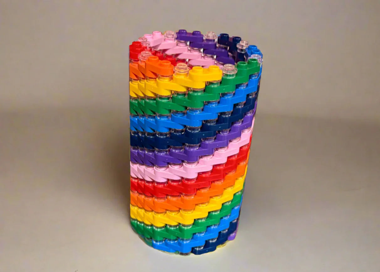 Rainbow Modular Vase – Built with LEGO®-Compatible Bricks - BIG FRENCHIES