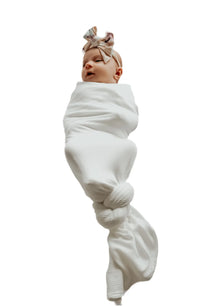 Dove Ribbed Stretch Swaddle - BIG FRENCHIES