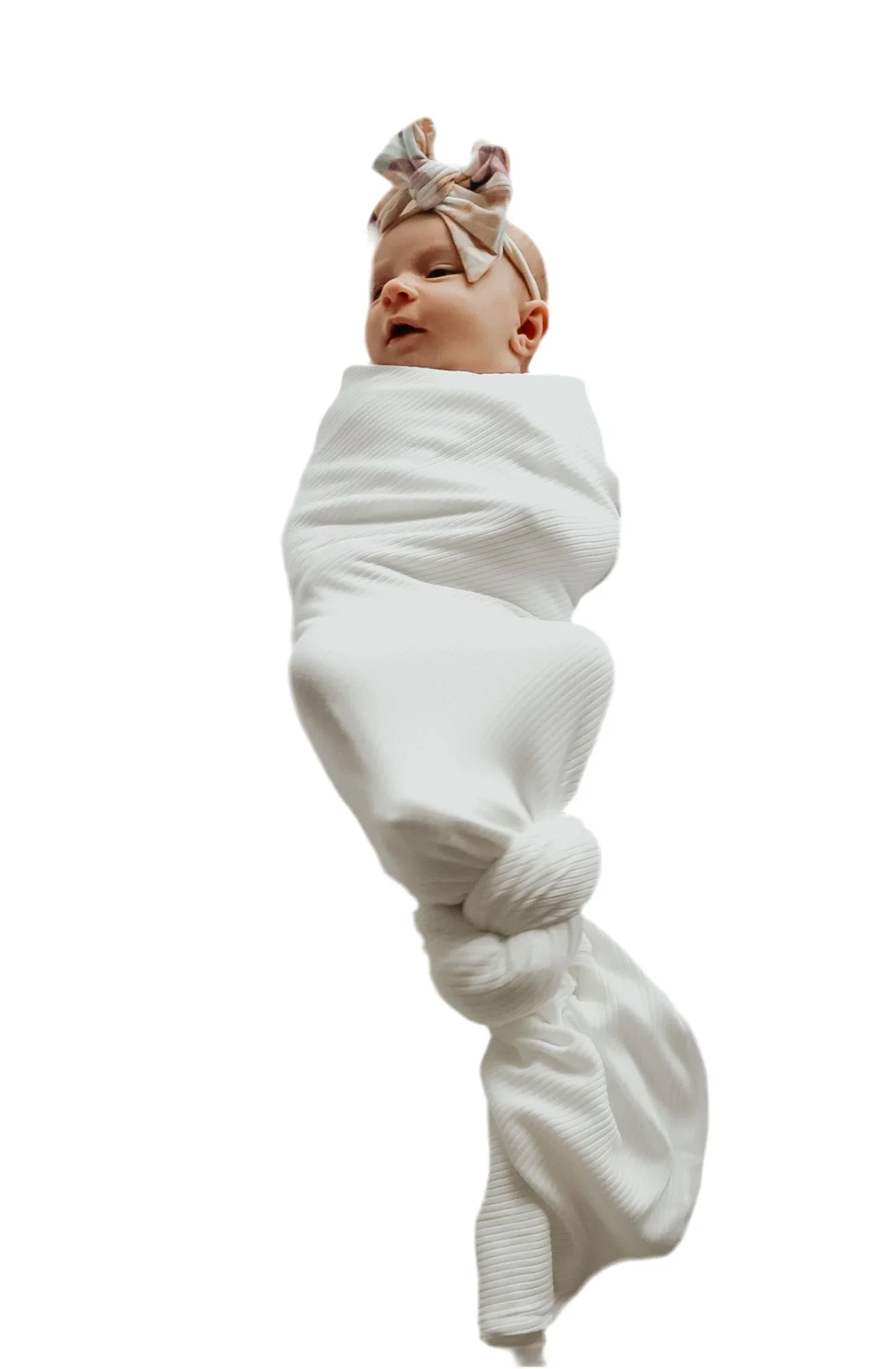 Dove Ribbed Stretch Swaddle - BIG FRENCHIES
