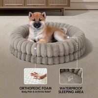 BALANCE Luxury Donut Dog Bed | Orthopedic Calming Round Bed (Washable)