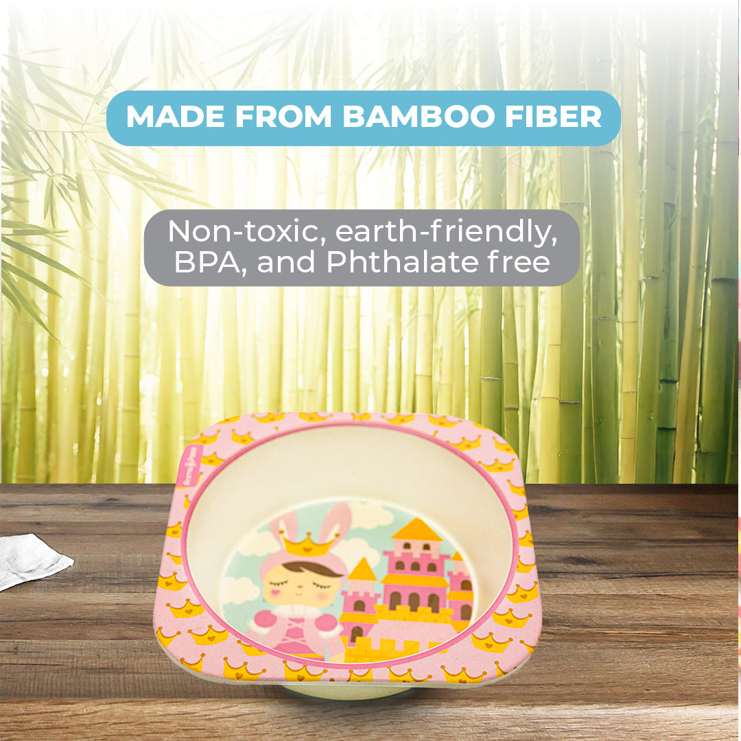 Primo Passi - Bamboo Fiber, Kids Square Bowl, Metoo