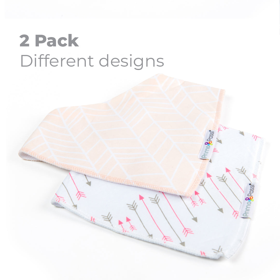 Primo Passi Bandana Bib, Pink Arrows