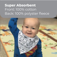Primo Passi Bandana Bib, White Arrows