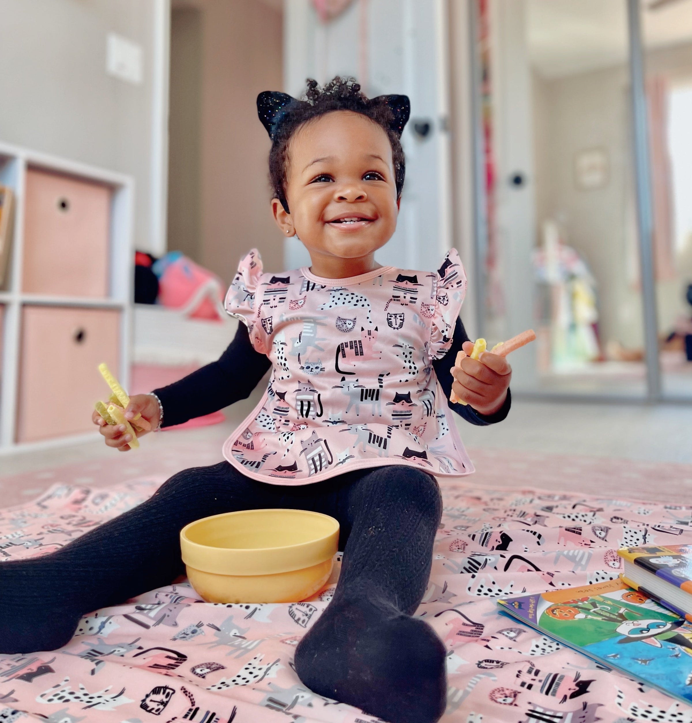 Kitty Splash Mat - A Waterproof Catch-All for Highchair Spills and More!