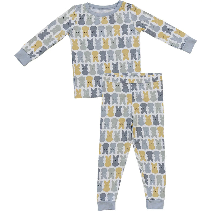 Dusty Blue Peep Bamboo Cozy Set - BIG FRENCHIES