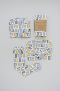 Dusty Blue Peep Bamboo Cozy Set