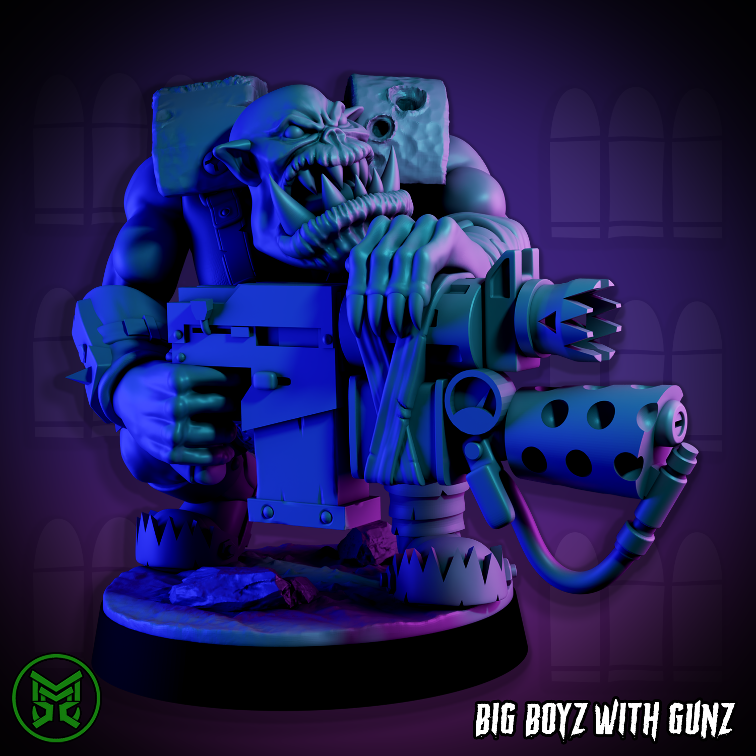 3D Printed Big Boyz with Gunz by Mekka Miniatures