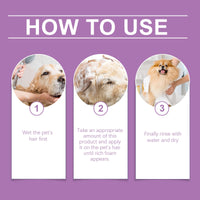 Pet Lavender Shampoo Gently Cleans Pet Cat And Dog Hair Fluffy Smooth And Fragrant