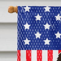 Patriotic USA Petit Basset Griffon Veenden House Flag 28x40 Porch Sleeve Pole Decorative Outside Yard Banner Artwork Wall Hanging, Polyester