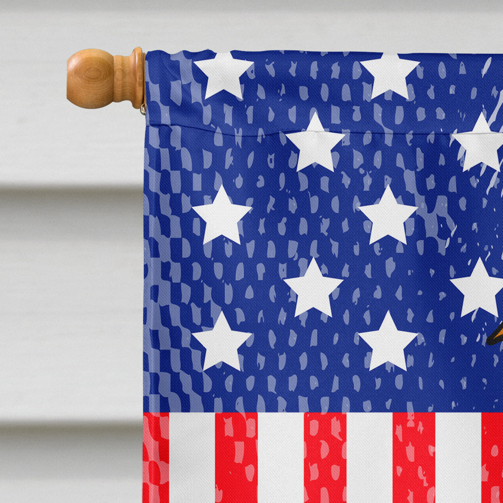 Patriotic USA Whippet House Flag 28x40 Porch Sleeve Pole Decorative Outside Yard Banner Artwork Wall Hanging, Polyester