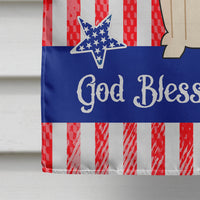 Patriotic USA Whippet House Flag 28x40 Porch Sleeve Pole Decorative Outside Yard Banner Artwork Wall Hanging, Polyester
