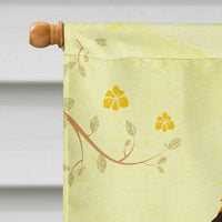 Easter Eggs Petit Basset Griffon Veenden House Flag 28x40 Porch Sleeve Pole Decorative Outside Yard Banner Artwork Wall Hanging, Polyester