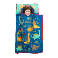 NoJo Dinosaurs Toddler Nap Mat - Includes Attached Pillow and Fleece Blanket - BIG FRENCHIES