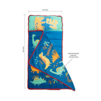 NoJo Dinosaurs Toddler Nap Mat - Includes Attached Pillow and Fleece Blanket - BIG FRENCHIES