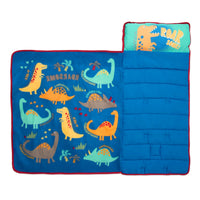 NoJo Dinosaurs Toddler Nap Mat - Includes Attached Pillow and Fleece Blanket - BIG FRENCHIES