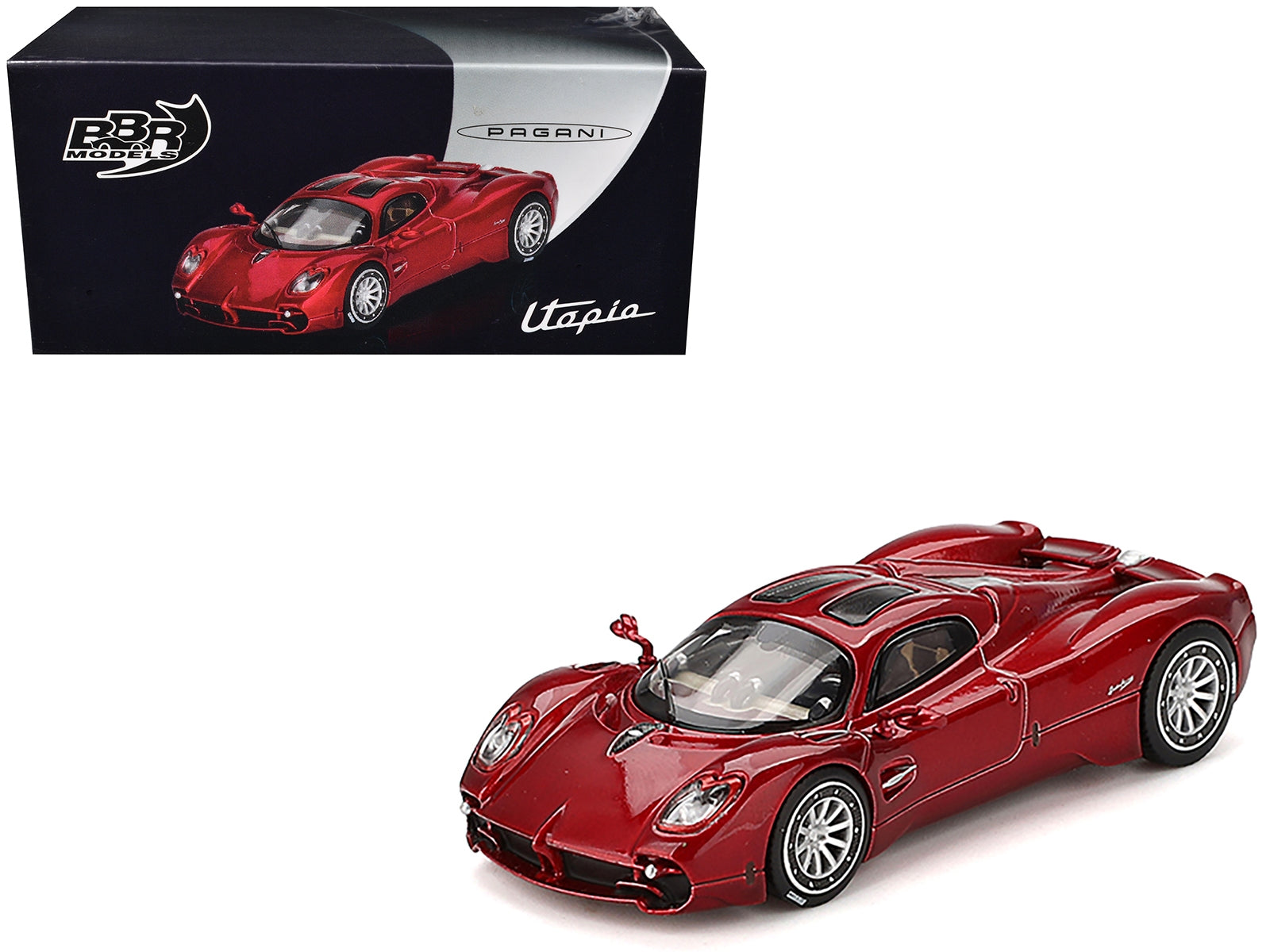 Pagani Utopia Dubai Red 1/64 Diecast Model Car by BBR