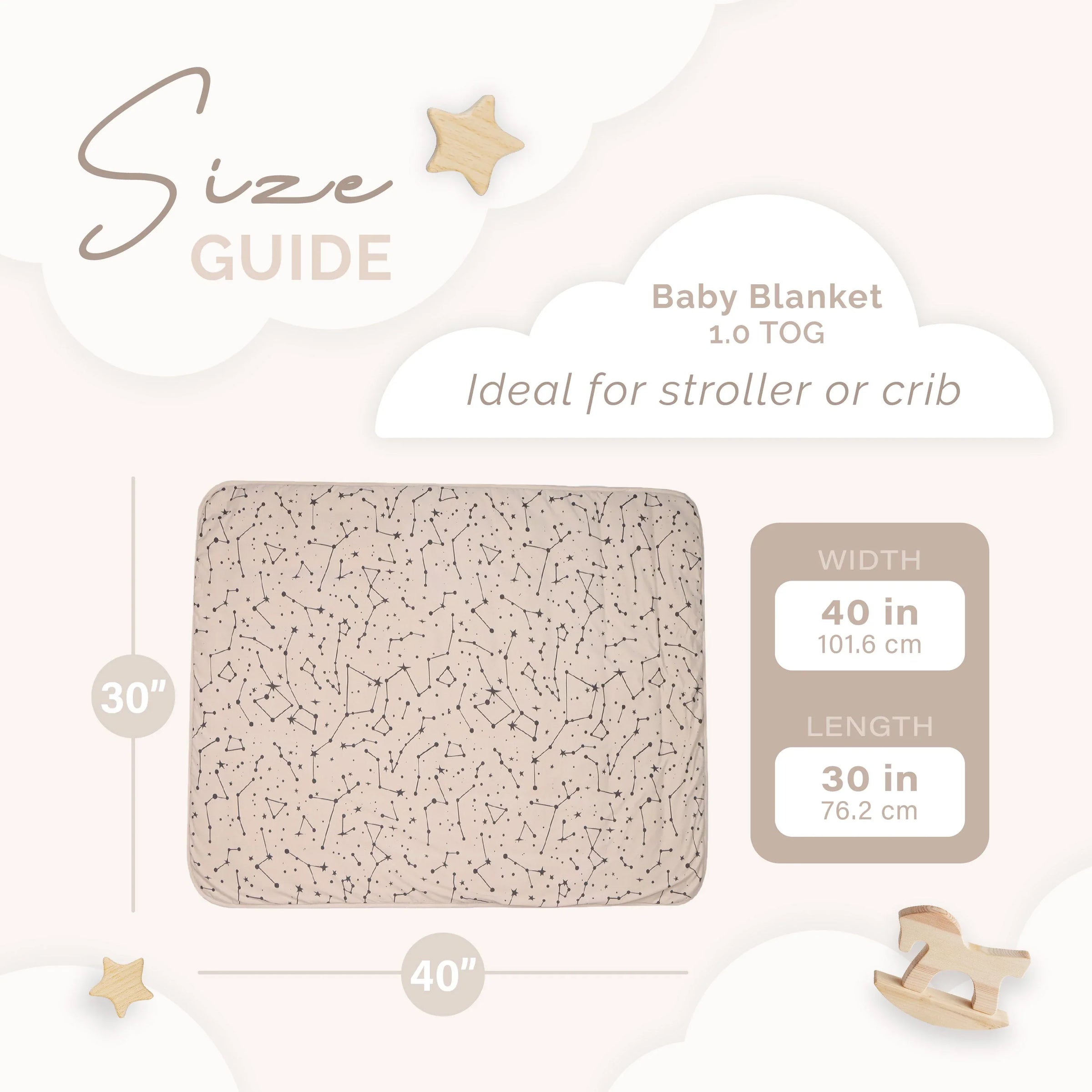 Baby Blanket 1.0 TOG - BIG FRENCHIES