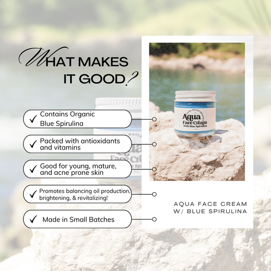 Aqua Face Cream for Young and Mature Skin, Clear Skin - BIG FRENCHIES
