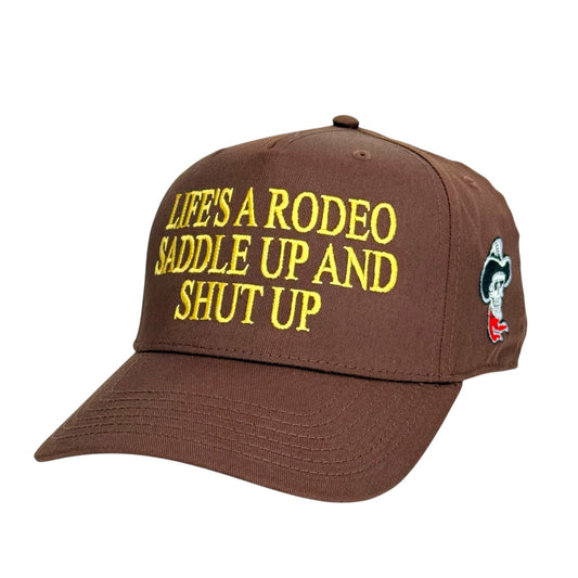Life’s Like a Rodeo Saddle Up Hat Custom Embroidered