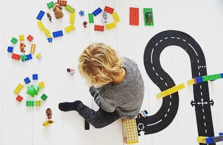 Flexible Rubber Roads Play Set – Open-Ended City & Car Track Play - BIG FRENCHIES