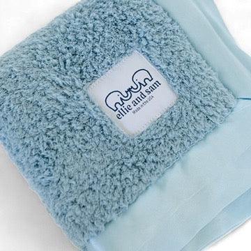 Classic Satin Border Lovey - Powder Blue - BIG FRENCHIES