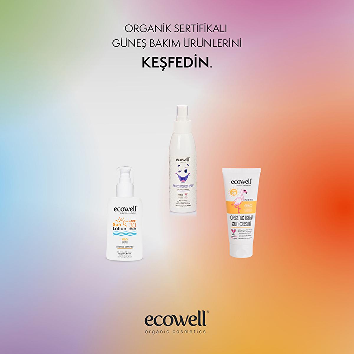 Ecowell Organic Sunscreen Lotion - 30 SPF, Vegan & Mineral UVA UVB Protection, Moisturizing & Eco-Friendly