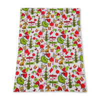 Christmas tree gift green face baby kids blankets - BIG FRENCHIES
