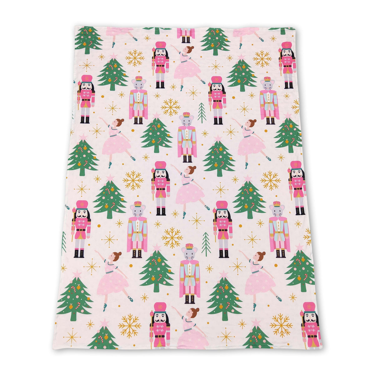 Christmas tree pink ballet baby girls blankets - BIG FRENCHIES