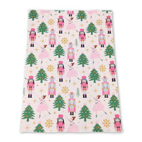 Christmas tree pink ballet baby girls blankets - BIG FRENCHIES