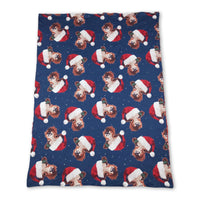 Christmas hat cow red polka dots baby Christmas blankets - BIG FRENCHIES