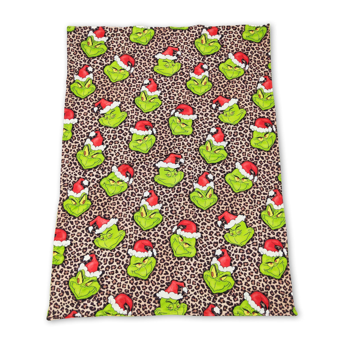 Leopard green face baby kids Christmas blankets - BIG FRENCHIES