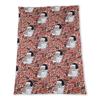 Brown camo santa baby kids Christmas blankets - BIG FRENCHIES
