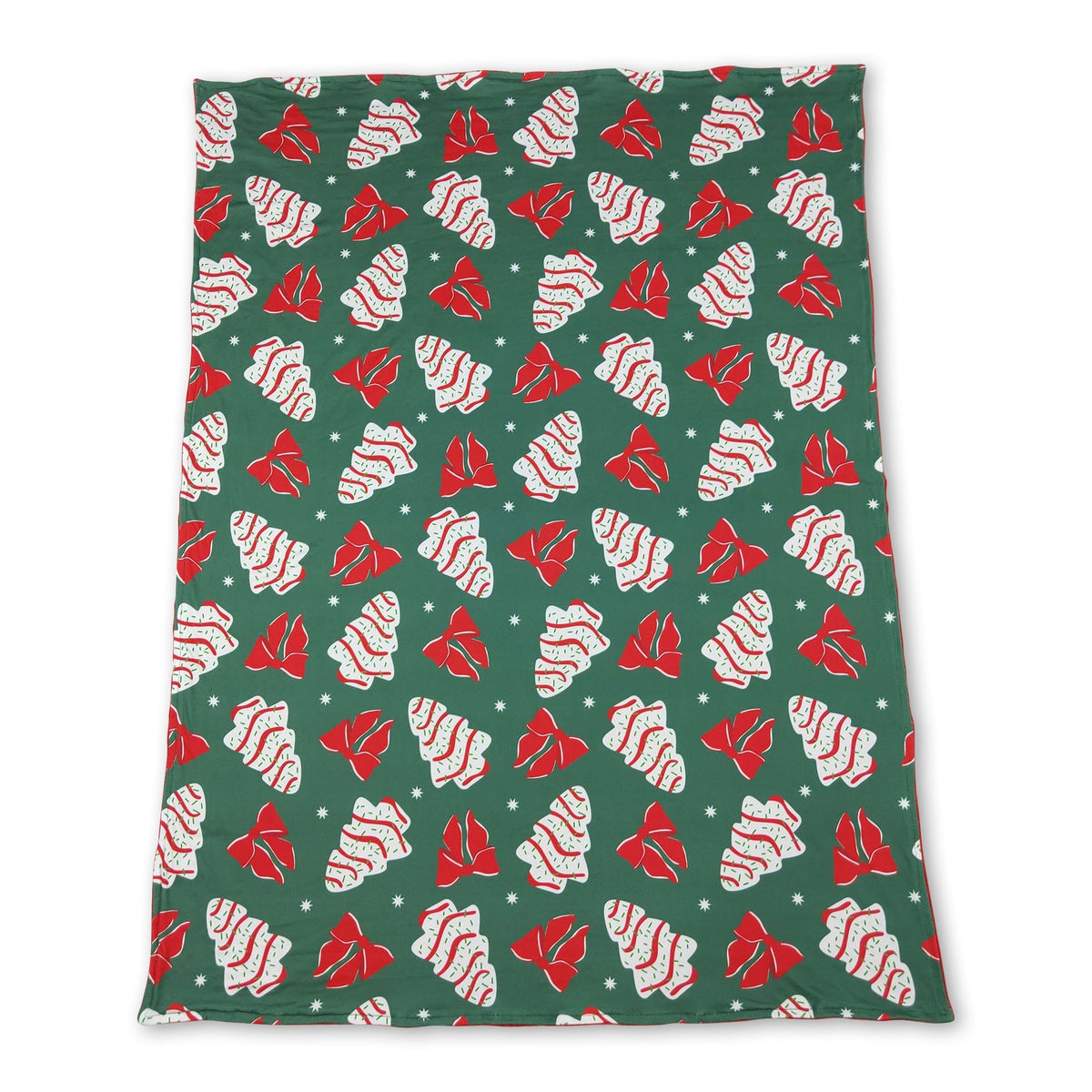 Christmas tree cakes bow baby girls blankets - BIG FRENCHIES