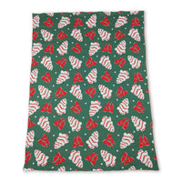 Christmas tree cakes bow baby girls blankets - BIG FRENCHIES
