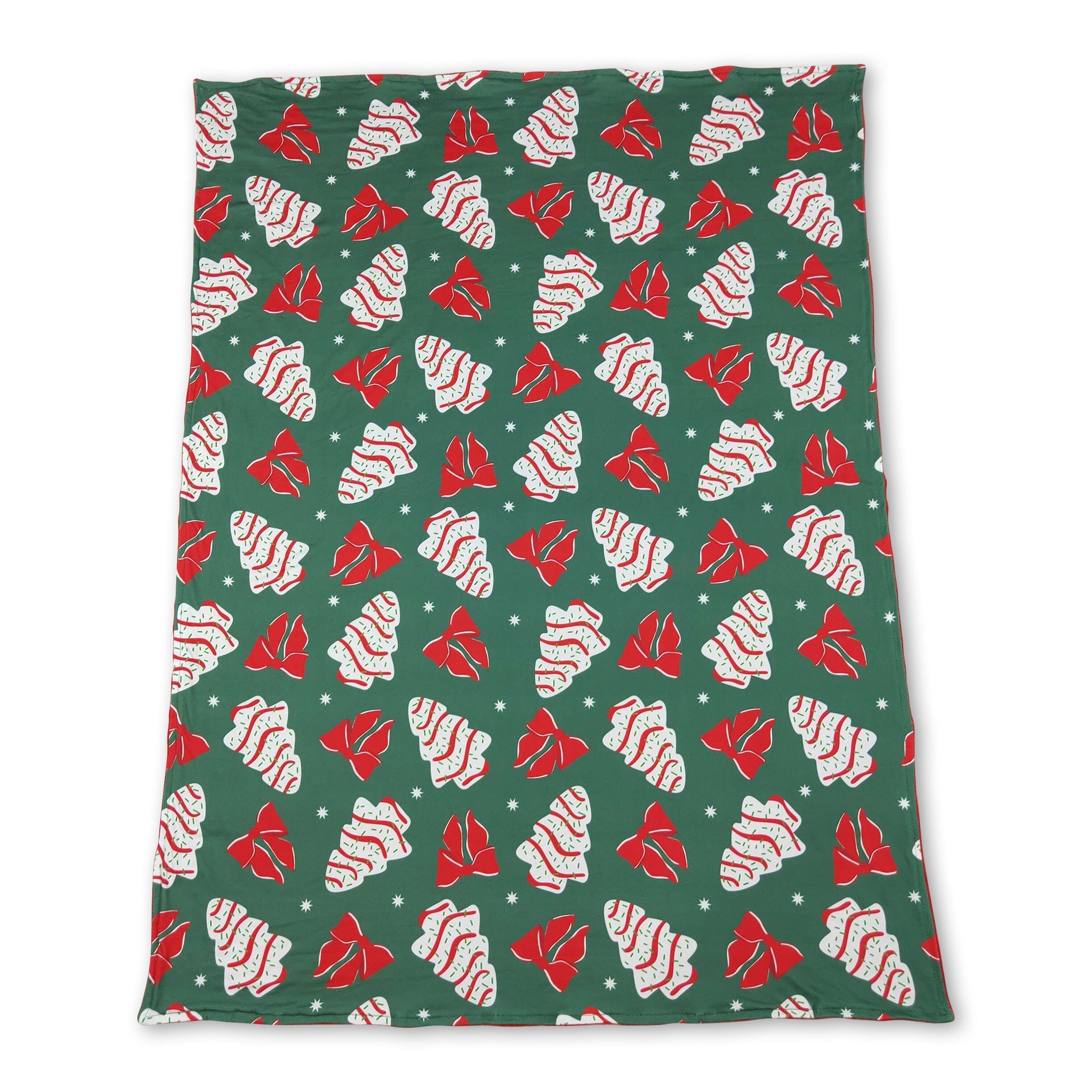 Christmas tree cakes bow baby girls blankets - BIG FRENCHIES