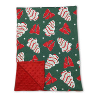 Christmas tree cakes bow baby girls blankets - BIG FRENCHIES