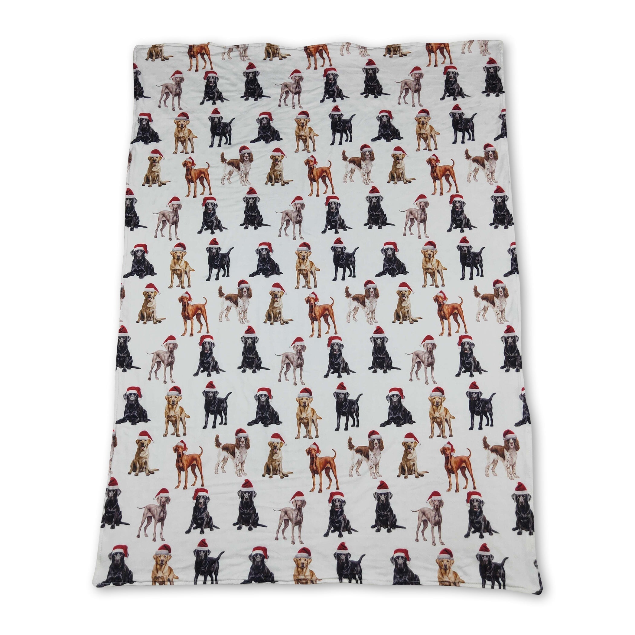 Christmas hat dog print baby kids blankets - BIG FRENCHIES