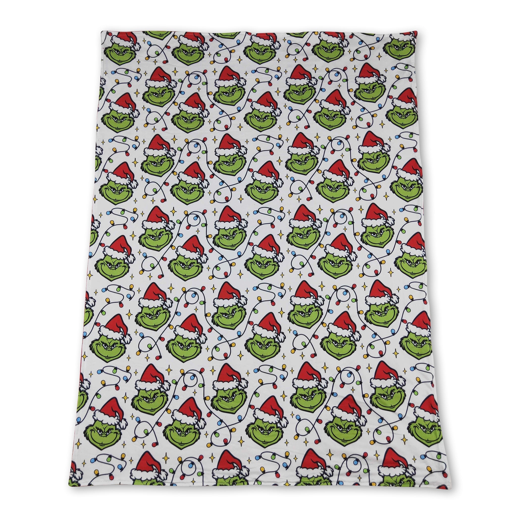 Christmas lighting green face baby kids blankets - BIG FRENCHIES