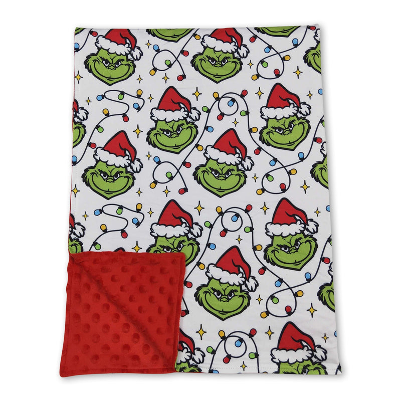 Christmas lighting green face baby kids blankets - BIG FRENCHIES