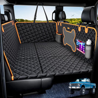 XL Hard-Bottom Dog Car Seat Extender for Trucks & SUVs – Waterproof Rear Seat Hammock for Large Dogs