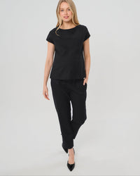 Elizabeth Under Belly Maternity Pants in All-Season Wool - BIG FRENCHIES