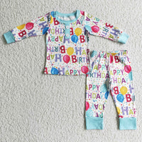 Happy birthday balloon apparel kids boy pajamas - BIG FRENCHIES