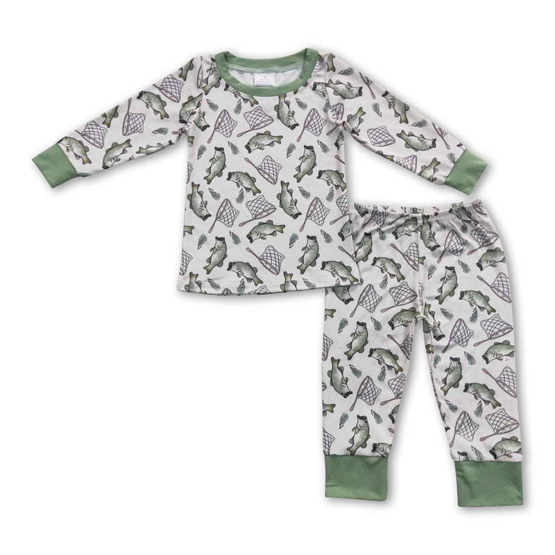 Fishing long sleeves baby kids pajamas - BIG FRENCHIES