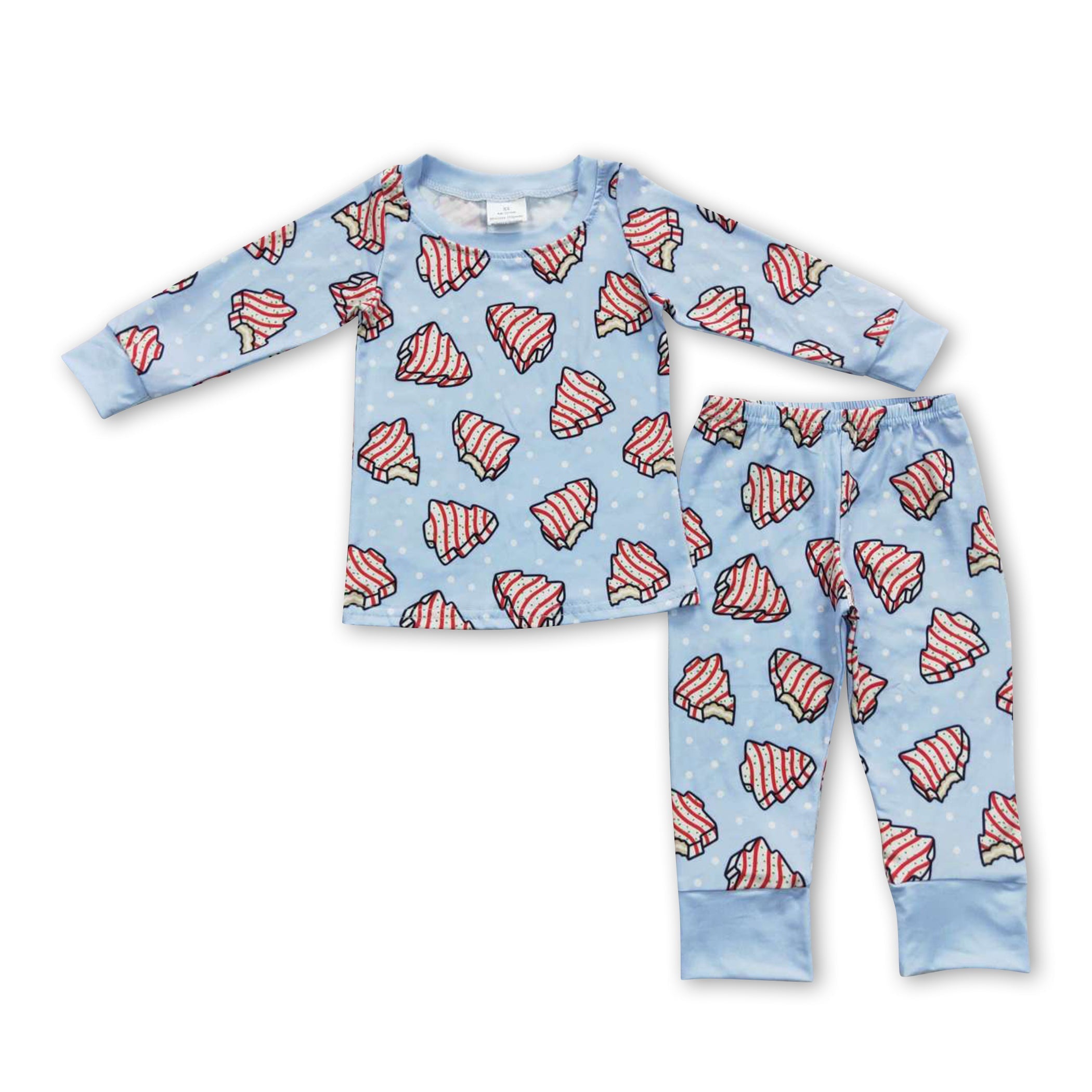 Christmas tree cake long sleeves boy pajamas - BIG FRENCHIES